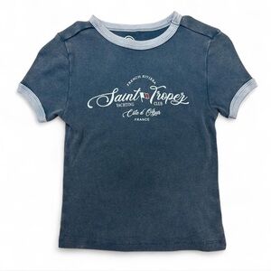 Marshalls Navy Tee with White Script